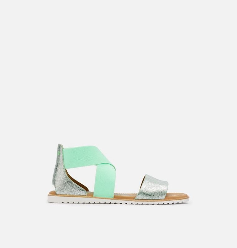 Sandalias Sorel Mujer - Ella™ Flat Verde Menta - 50413-EHOV